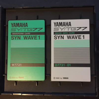 Yamaha Syn Wave 1 - SY77 TG77 Sound Card Set | Reverb