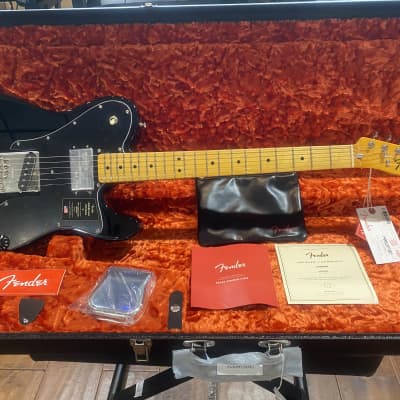 Fender American Vintage II '77 Telecaster Custom Maple Fretboard 2022 Black #VS220502 7lbs, 12.9oz for sale