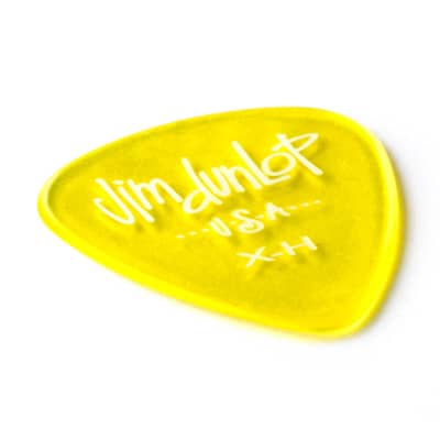 Dunlop Gels Vivid Yellow Extra Heavy Picks, Translucent Polycarbonate, 12-Pack (486-XH) image 3