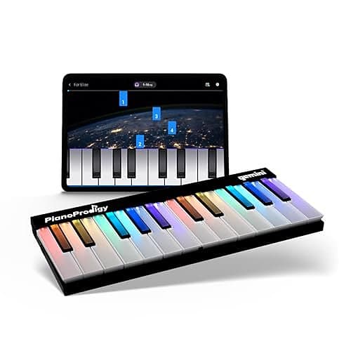 Gemini Sound PianoProdigy Beginner's 24Key LightUp MIDI Reverb