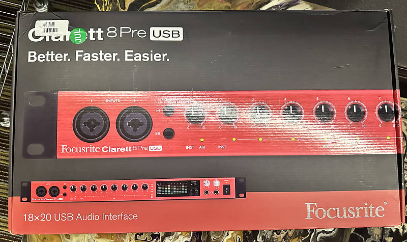 Focusrite Clarett 8Pre USB Audio Interface | Reverb