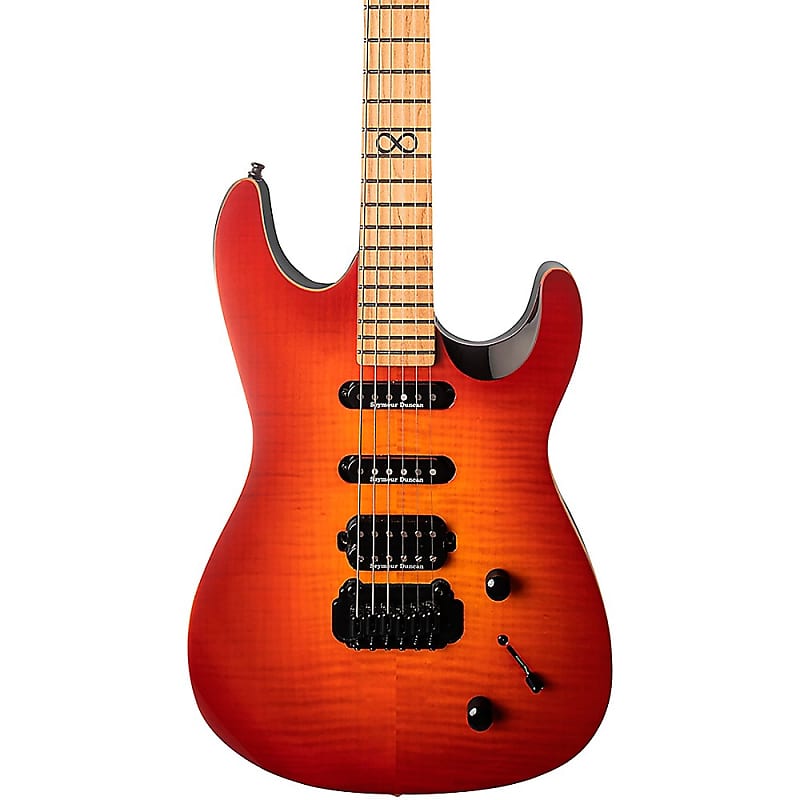 Chapman ML1 Pro Hybrid Electric Guitar Phoenix Red Gloss image 1