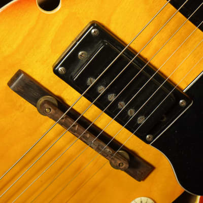 1960s Conqueror (Japan) Hollowbody 330/335-Style Electric Guitar (VIDEO! Work Done, Ready to Go) image 6