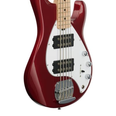 Sterling StingRay SR5HH Bass Candy Apple Red image 9