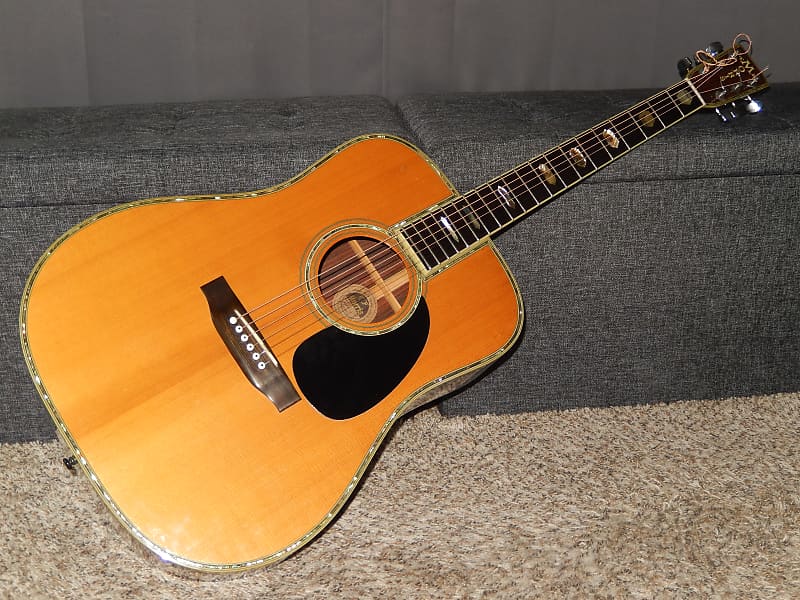 MADE IN JAPAN 1978 - MORRIS W120 - ABSOLUTELY AMAZING - MARTIN D45 STYLE -  ACOUSTIC GUITAR