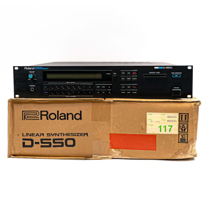 Roland D-550 Linear Synthesizer Synth Module Rack *Fresh Internal Battery* - Prince's Preferred Synth w/ Original Box