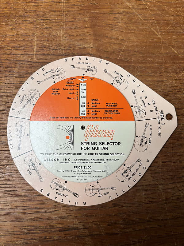 Vintage Gibson String Selector 1970, Case Candy, Store Display image 1