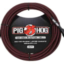 Pig Hog 20' Black & Red Woven XLR Mic Cable w/ FREE SAME DAY SHIPPING