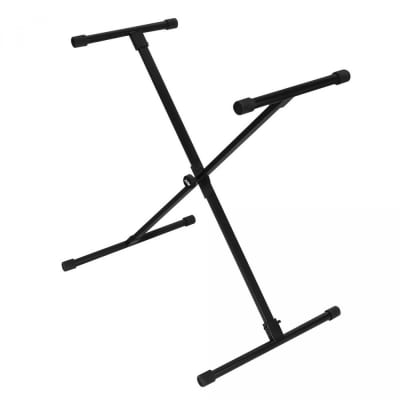 On-Stage KS8190X Single-X Bullet Nose Keyboard Stand with Lok-Tight Construction image 1