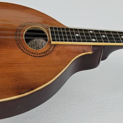 1913 The Gibson A-1 Mandolin Pumpkin Top Vintage Natural Acoustic Guitar image 3