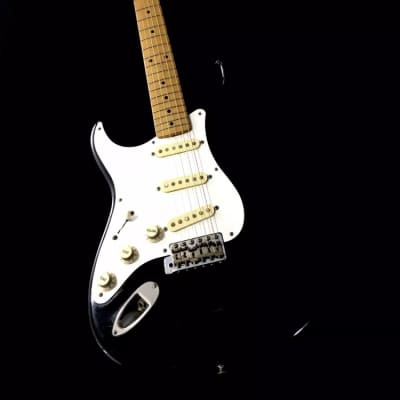 LEFTY! 1988 Vintage Fender Japan Fuji-Gen Clapton 57 Strat Guitar Blackie Relic MIJ Featherweight 6.6 Lb! image 2