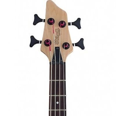 Stagg BC300 3/4 NS Fusion 3/4 Size Solid Alder Body Hard Maple Neck 4-String Electric Bass Guitar image 5