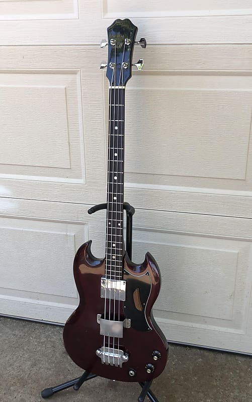 1970s Greco/Aria EB-0 SG Bass Japan Chushin Gakki w/Original