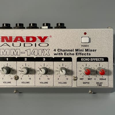 Nady Audio MM-14FX - 4 Channel Mini Line Mixer w/ Echo Effects - Sale  Benefits nonprofit music organization!