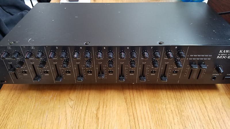 KAWAI MX-8SR 16ch ミキサー (動作確認済み) KAWAI Kawai MX-8SR Audio Mixer カワイ ミキサー ジャンク