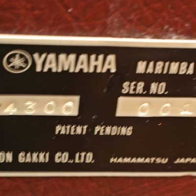 Yamaha  "YM-4300" 4.3 Octave Rosewood Marimba w/ Calzone Cases image 2