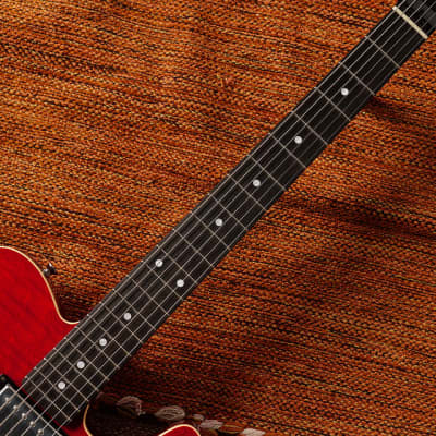 K.Nyui Custom Guitars KN-TE Thinline w/Lollar P.U Inperial HB  #1744 - Trans Cherry image 5
