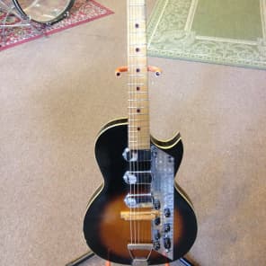 Kay K1963 value leader 60s Sunburst 3 pickup image 1