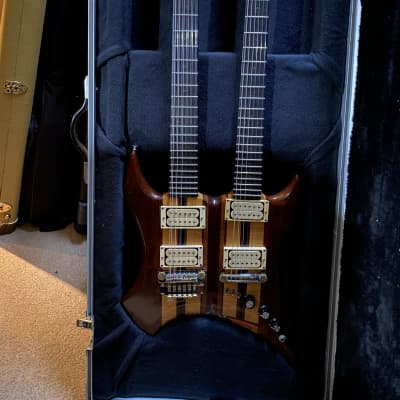 Ribbecke Double Neck 6 and 12 String Rock’n Electric Guitar  1981 Natural image 4