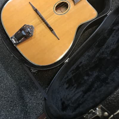 Woodland WM-300 vintage Gypsy Jazz Acoustic-electric Guitar Japan 1970s-1980s with hard case image 4