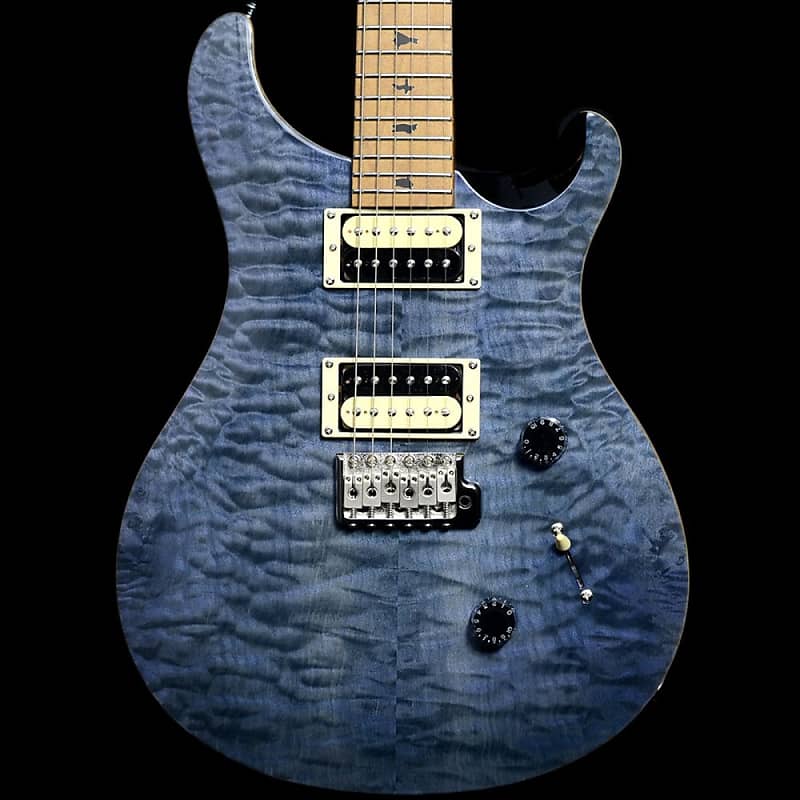 PRS SE Custom 24 Ltd Ed Electric Guitar Roasted Maple Neck, Whale Blue