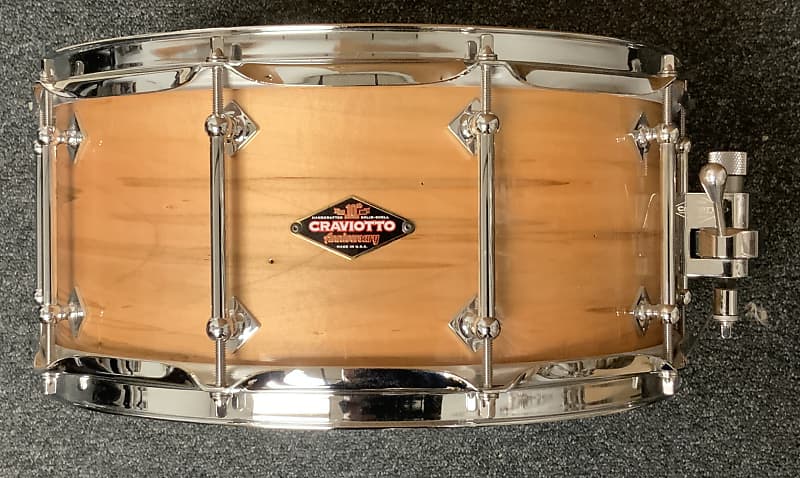 Craviotto 6.5x14 #9 of 20 Ambrosia Maple 10th Ann snare drum image 1