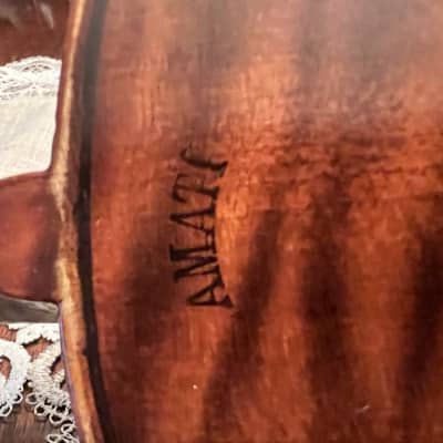 Vintage Andreas Amati Violin 3/4 Fecit Cremona Anno 1645 - Golden Brown image 4
