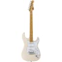 G&L Tribute Series Legacy Guitar, Maple Neck and Fretboard, White Satin Frost