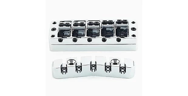 Warwick 5-String Bass Bridge Part# SPW30128C in Chrome - As used on the Warwick German Pro Series Basses image 1