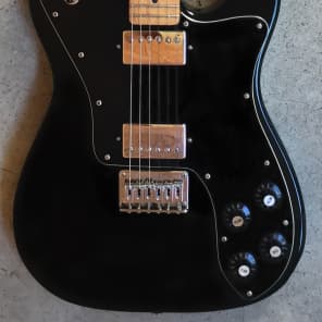 2007 Squier Telecaster Custom HH Black by Fender Electric Guitar image 1