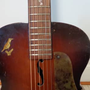 Kay Lark Junior Archtop Guitar - Rare 1930's Blues Classic - 3 F Holes -Chicago image 3