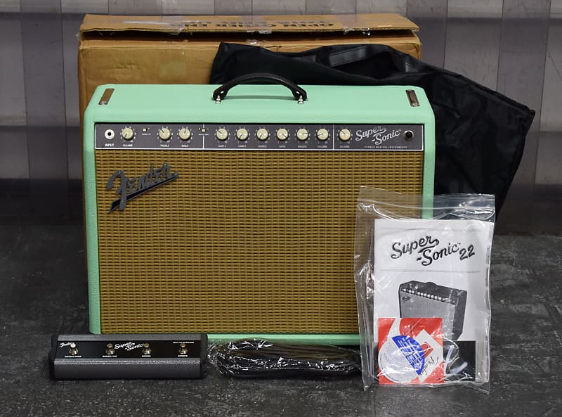 2011 Fender Super-Sonic 22 Combo FSR Guitar Amp - Surf Green