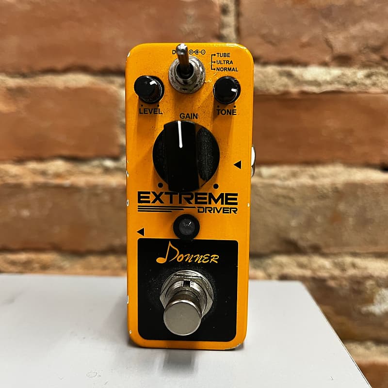 Donner Extreme Driver Overdrive Guitar Effects Pedal Reverb