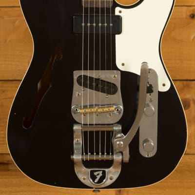 Fender Custom Shop Limited P90 Tele Thinline | Journeyman Relic Aged Black  | Reverb