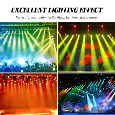 DJ Lights with Stand, 4Pcs 18 LED Par Light Set, RGBW DMX Sound Activated  Stage Lights for Party Bar Christmas Wedding Halloween Dance Show