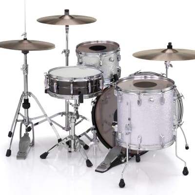 Pearl President Deluxe Silver Sparkle 3pc Kit Shell Pack +GigBags 20x14 12x8 14x14 Drums Authorized Dealer image 13