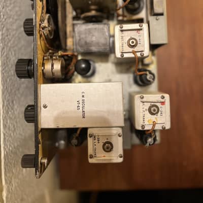 RCA vintage tube receiver amplifier signal corps Bc-312n 1950’s - Black Metal image 7