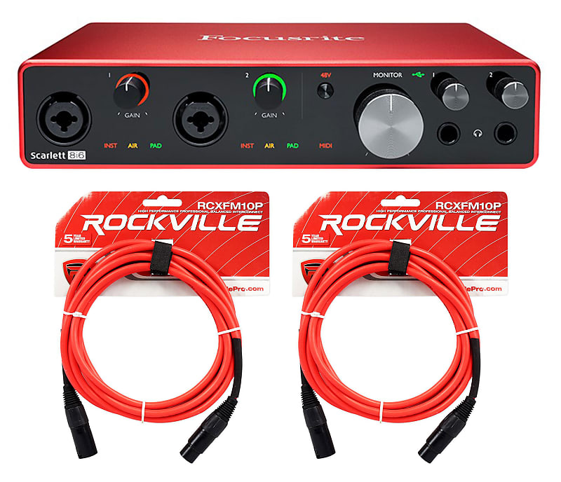 Focusrite SCARLETT 8I6 3rd Gen USB Audio Interface w/ Pro