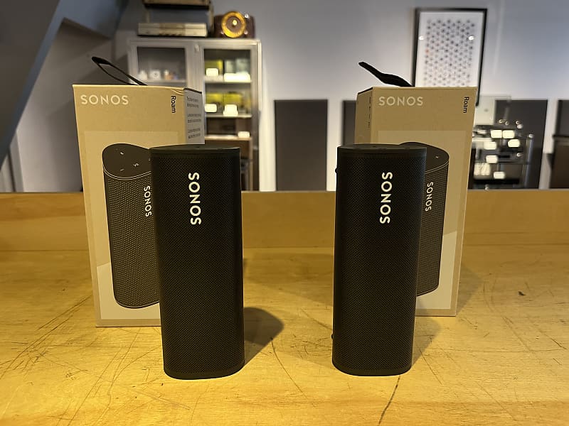 Set of Sonos Roam Portable Speakers - Open Box Trade Back - Mint!