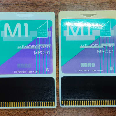 Korg M1 MPC-01 MEMORY CARD 1988