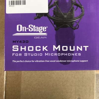 On Stage Studio Mic Shock Mount (Black), 55-60mm diameter image 1