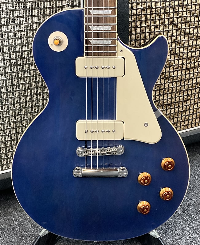 Epiphone Les Paul Standard P90 2014 - Transparent Blue 