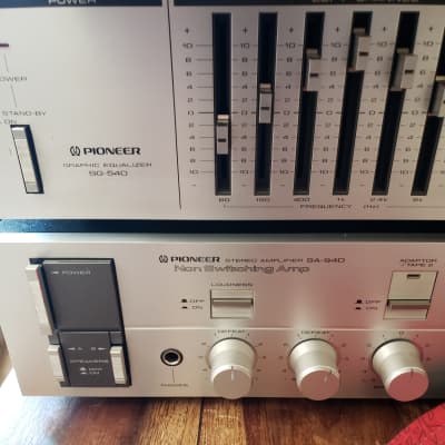 Pioneer SA-940 Stereo Integrated Amplifier, SG-540 Stereo Equalizer, 70W into 8Ω, 2 for 1 Deal! image 10