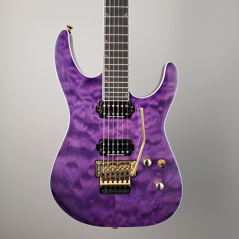 Jackson Pro Series Soloist SL2Q MAH - Trans Purple - Gold Hardware image 1