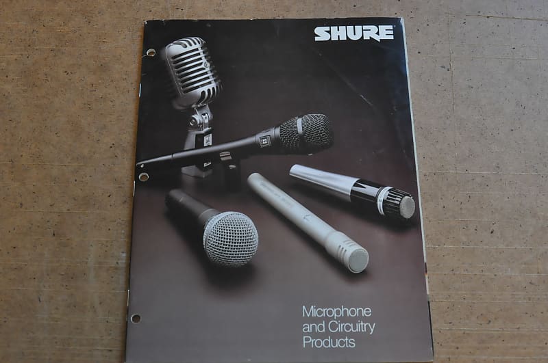 Shure Microphones and Circuitry Products vintage catalog Reverb