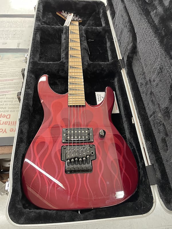 Jackson DK2M -1H 2008 Red Ghost Flame | Reverb