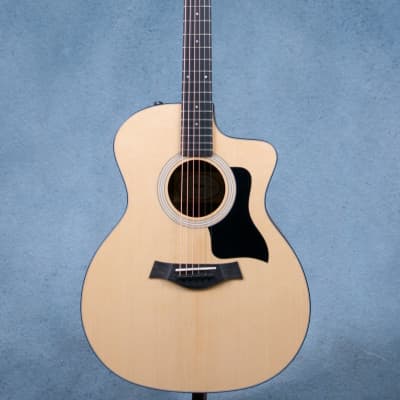 Taylor 114ce Grand Auditorium Spruce/Walnut Acoustic Electric Guitar - 2204033214-Natural image 3