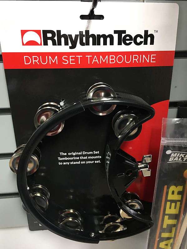 RhythmTech DST10 Drum Set Tambourine w/ Nickel Jingles image 1