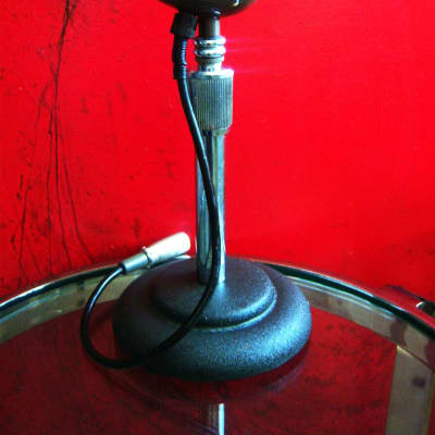 Vintage 1940's RCA MI-12010 dynamic microphone Hi Z w original cable & period Atlas DS-7 stand stand WORKING image 9