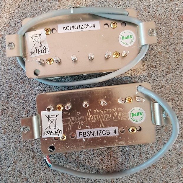 Epiphone Probucker And Alnico Classic Pro Pickup Set Zebra